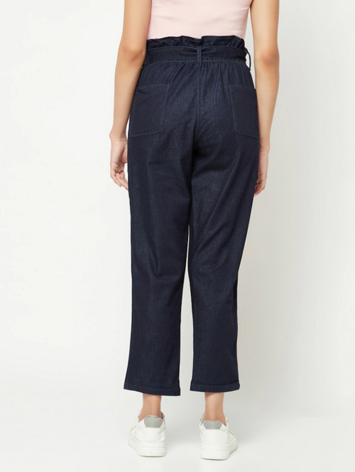Women High Rise Denim Jeans(Size32)(Colornavy blue)