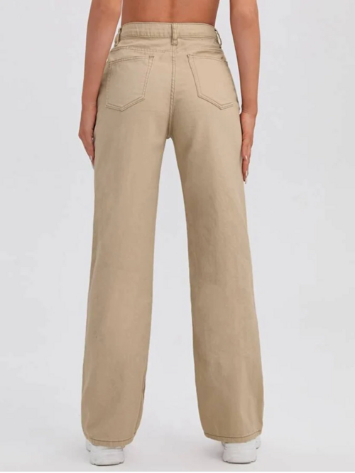 Women High Rise Denim Jeans(Size32)(Colorbeige)