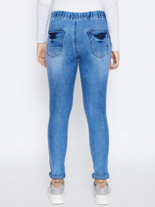 Women High Rise Denim Jeans(Size30)(Colorblue)