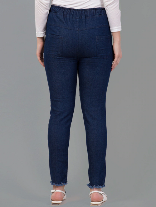 Women High Rise Denim Jeans(Size32)(Colornavy blue)
